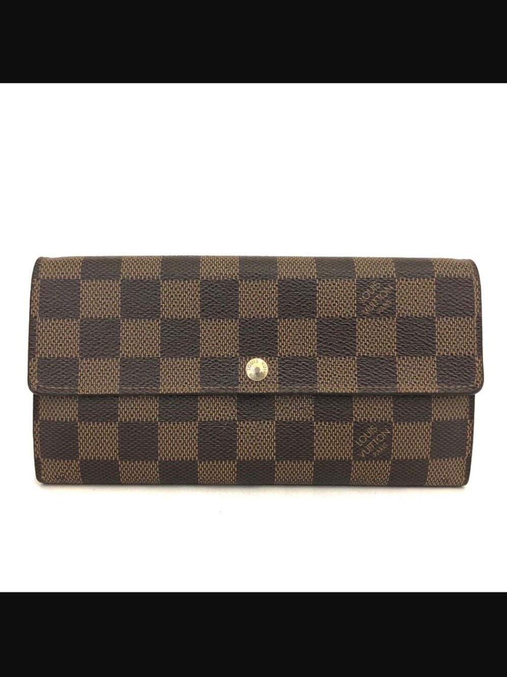 Louis Vuitton Damier Ebene Brown Sarah Wallet